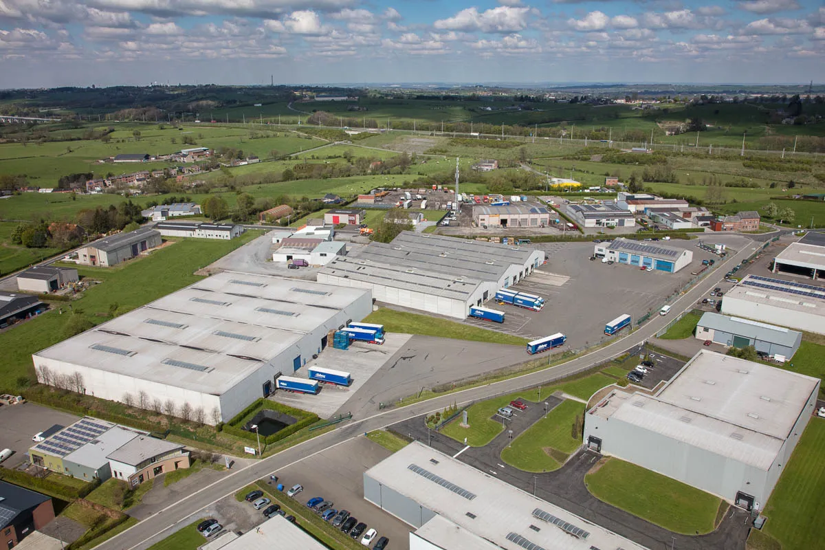 Site logistique de Plenesses vu du ciel