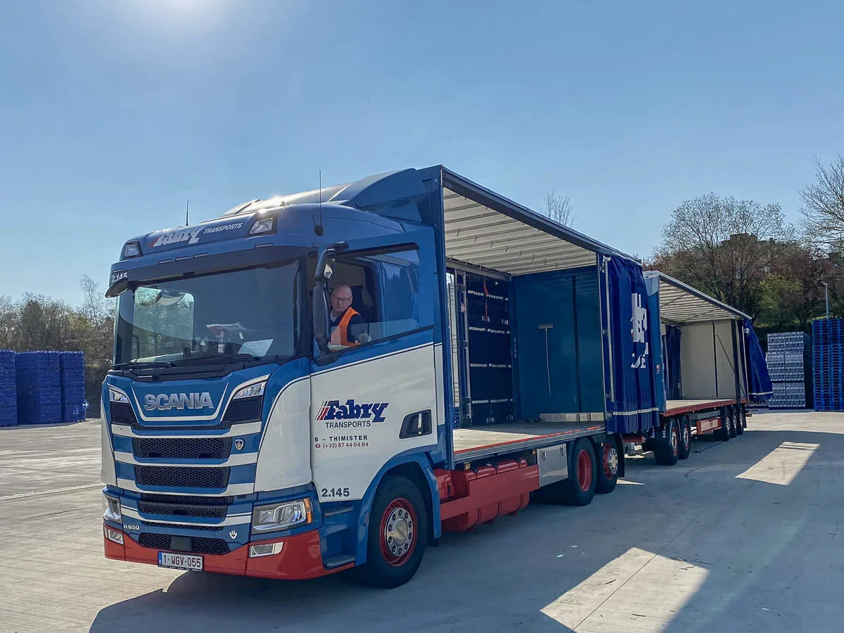 Ensemble camion-remorque Fabry